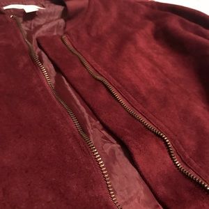 Maroon Bomber Jacket